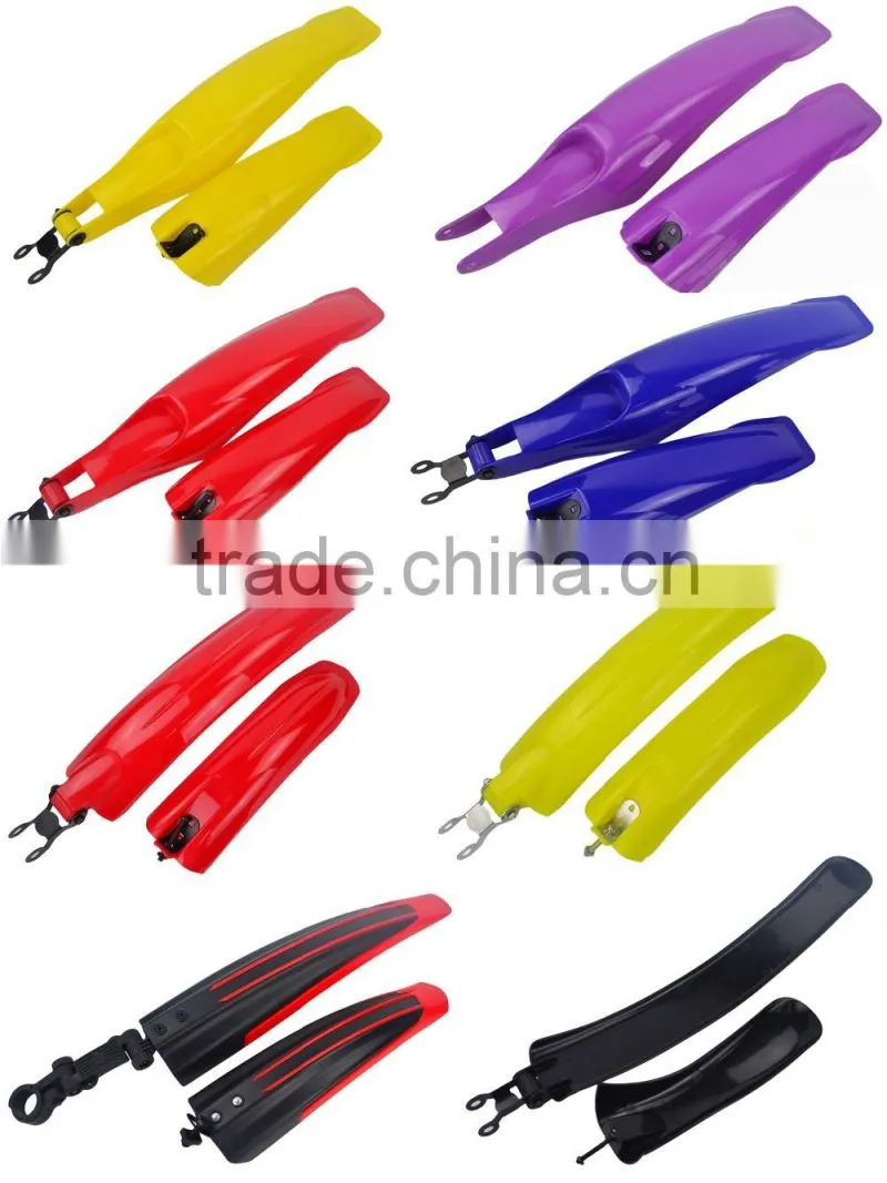 MTB bicycle mudguards 357 wholesale price fashionable lightweight durable plastic bicycle mudguards bicycle parts