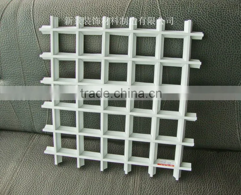 wood color strip sereen ceiling l(ISO9001,CE)