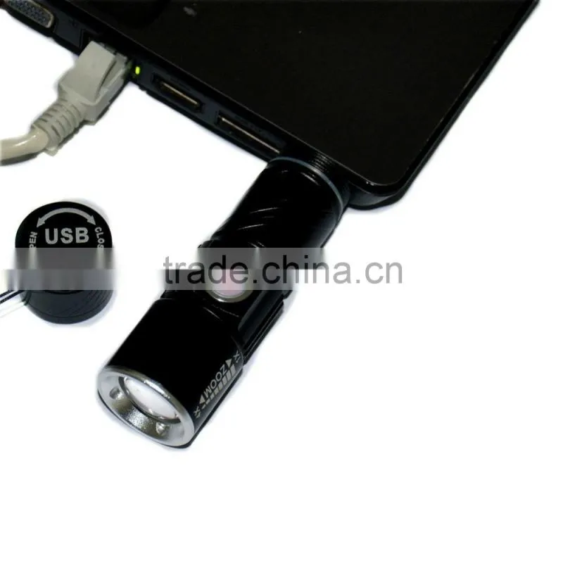 New model usb rechargeable mini led torch