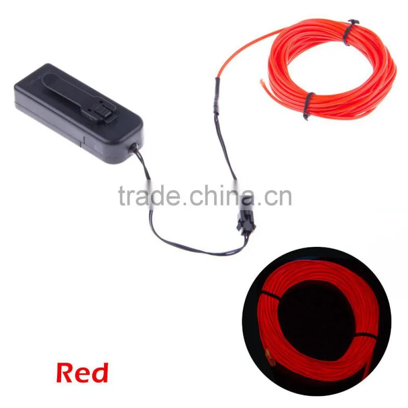 3M Flexible Neon Light Glow EL Wire Rope Car Party Different Colors