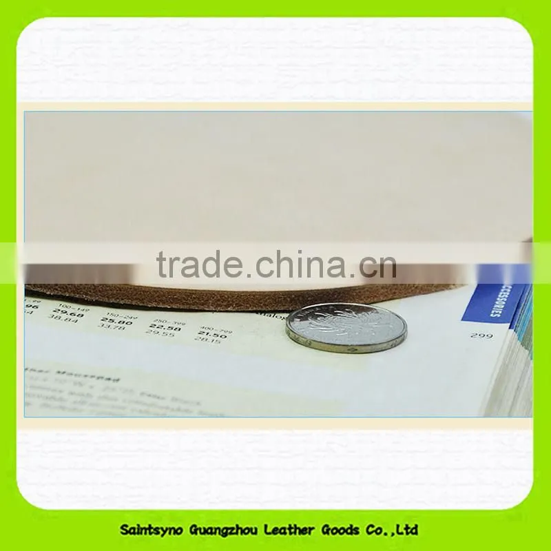 15012 Competitive price PU leather laptop round shape mouse pad
