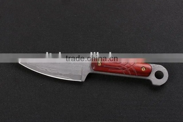 OEM Small Damascus blanks tactical full tang knife