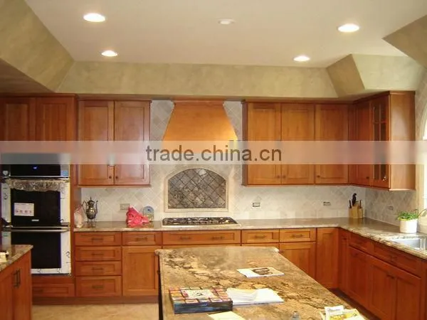 Wooden storage cabinet with glass door