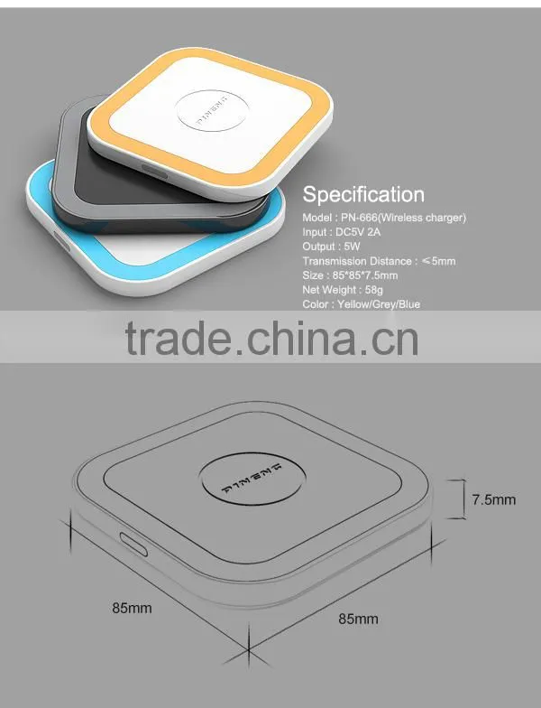 Latest Design PN-666 Qi wireless Charger Quick Charger