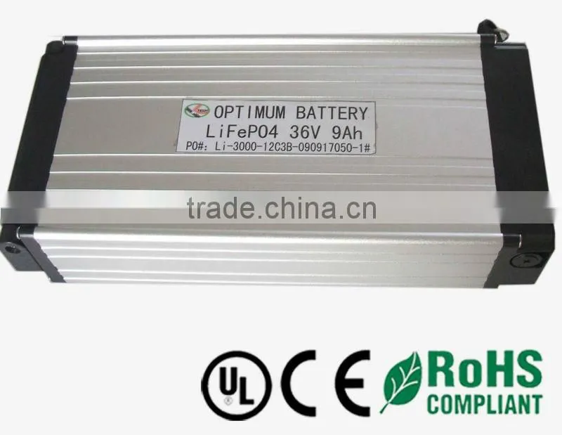 li-ion battery 36v 9ah for ebike kits