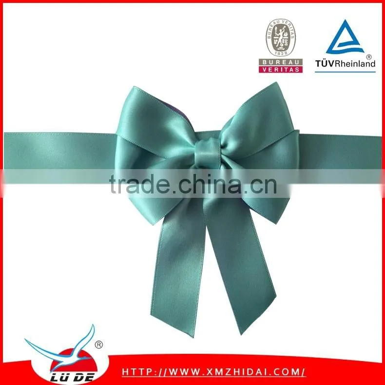 Custom Double side double color Satin Ribbon bow /satin Bow wholesale For Gift Packing