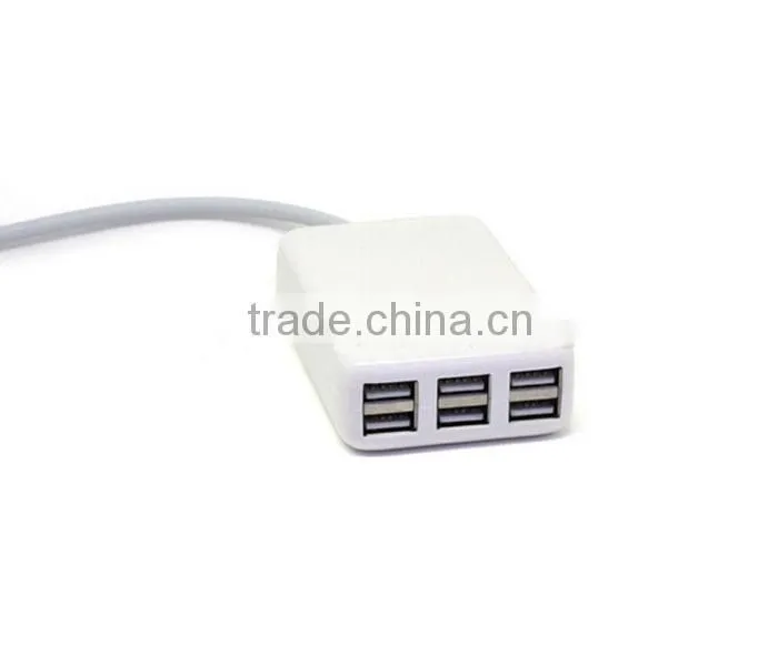 6-Port USB AC Power Charger Adapter AU/EU/US/UK Plug For iPhone HTC SAMSUNG