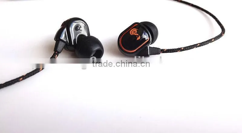 Top quality earphones stereo best-selling braided wire earphones headphones
