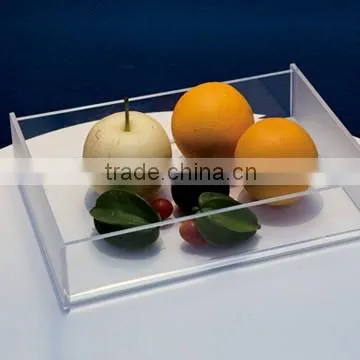 green serving factory acrylic trays wholesale with handle