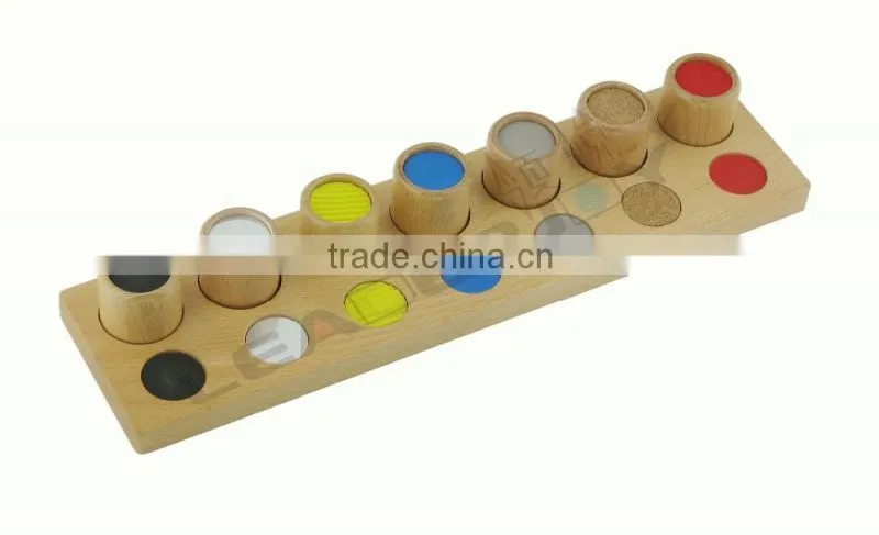 Educational toy material for touch exercise