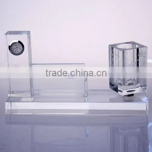 fancy latest high quality clock crystal office set