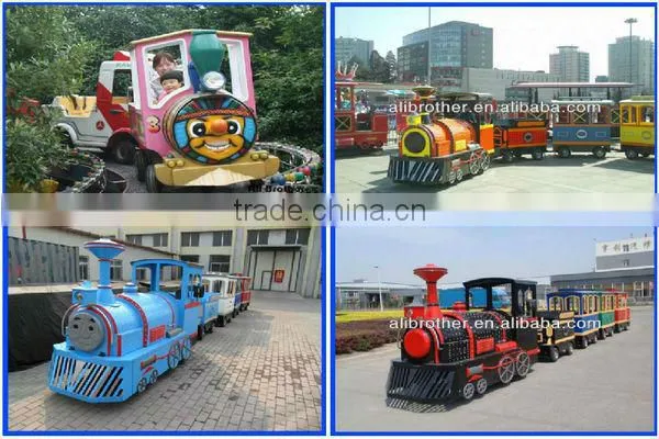 The cheapest and best selling entertainment equipment electric amusement kids train trackless tran