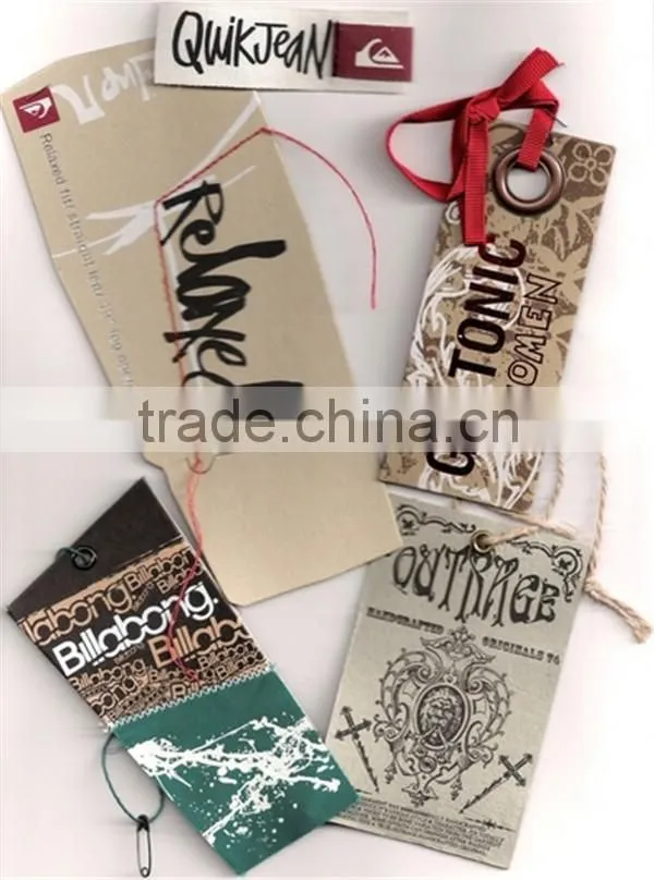 High Quality hang Tags For Clothing garment bag