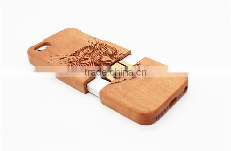 Wood phone cases with the laser compatible for iphone