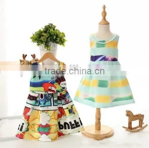 2016 include necklace flower kids party dresses factory direct kids fashion dresses pictures