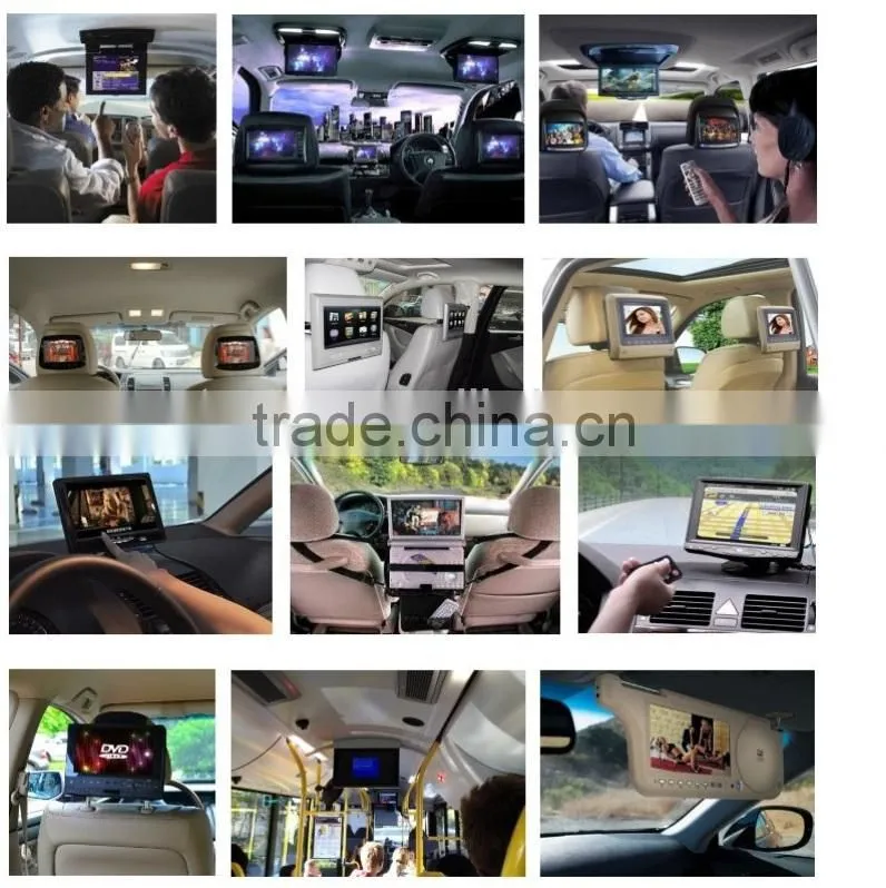 LCD Video Screen 10" 12" 15" 17" 19" 22" Roof/Ceiling Mounting Car Monitor