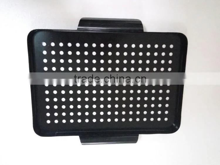 black steel painting wicker fishing creel basket