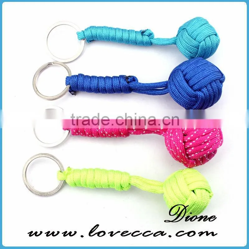 Paracord keychain Black, Multiple Paracord Keychains