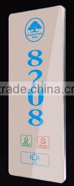 Hotel electronic doorplate with touch screen house door plate