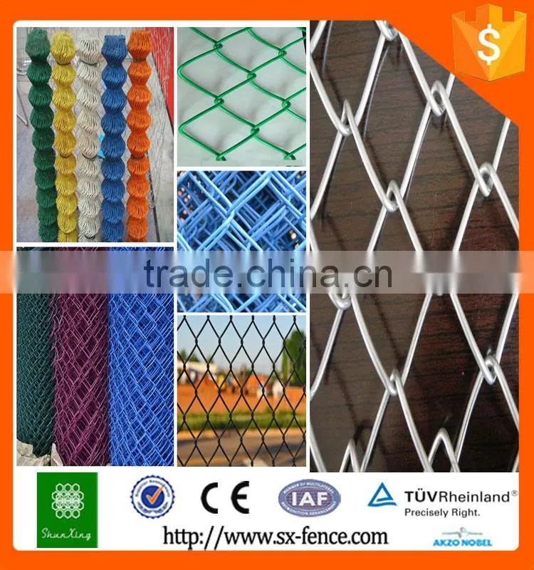 china factory supply woven construction chain link fence
