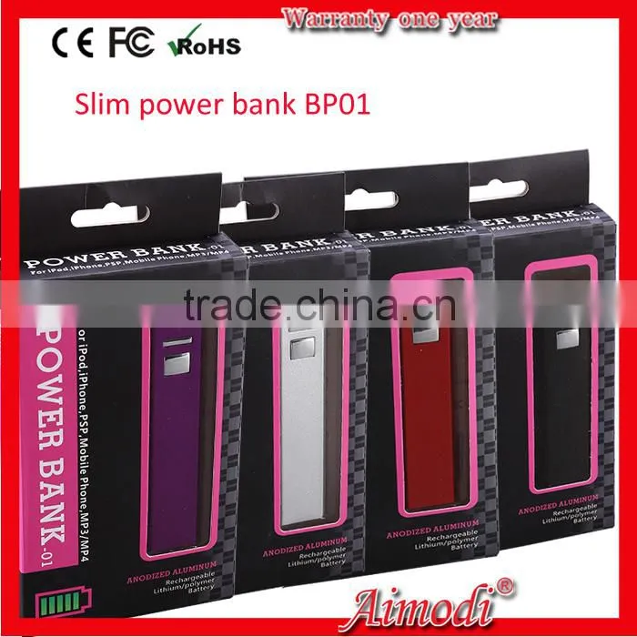 Manufactory supply cheap charger perfume 2200mAh business power bank