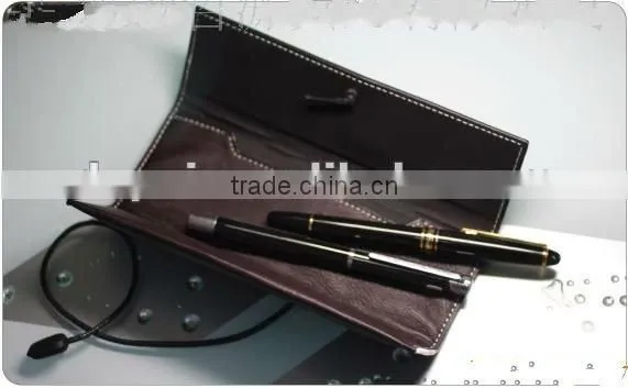 Western style PU leather foldable pen bags
