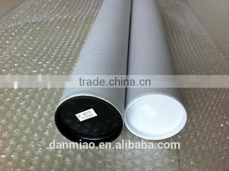 2015 new customized drawer gift packaging paper tube for poster 63mm diameter