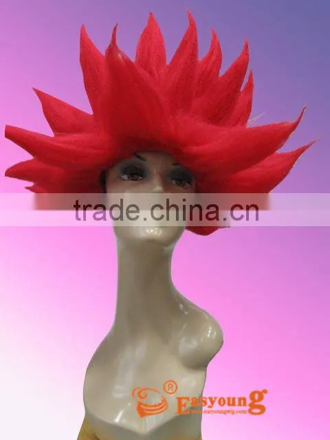 Hallowmas Festival wig, party wigs,red cosplay wig, crown troll wig