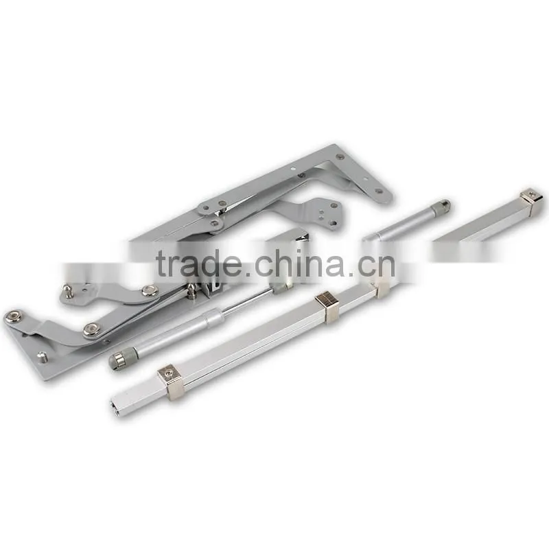 Opening/closing buffering pneumatic flap vertical lifting