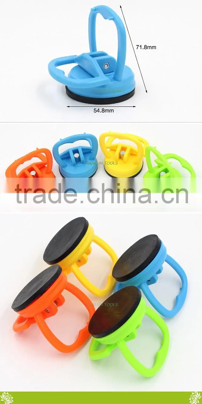 Plastic single cup suction plate,Mini glass sucker lifter for phone repair tool,2 inch ABS single claw suction lifter factory