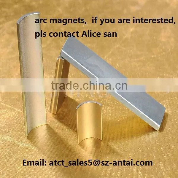 Arc Magnet With Hole for motor magnet