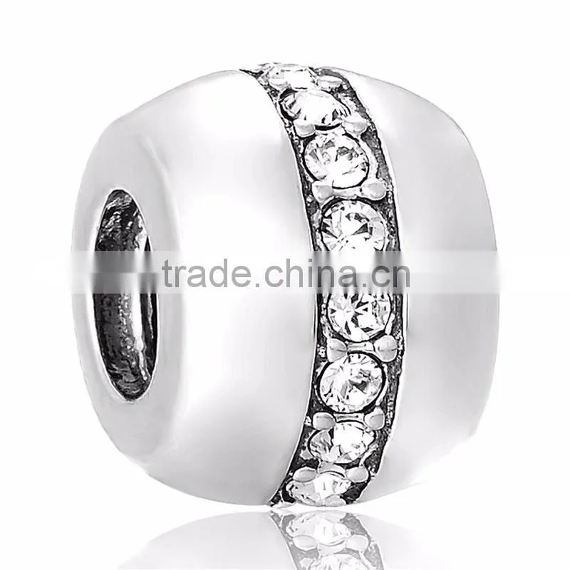 X222 European Style Crystal Charms,925 Sterling Silver Charms Bead Fits Bracelet