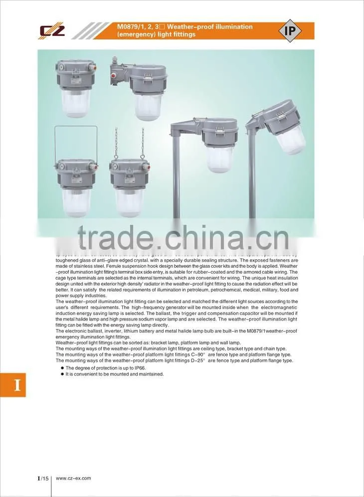 hot sale good quality IP66 Weather proof light fittings