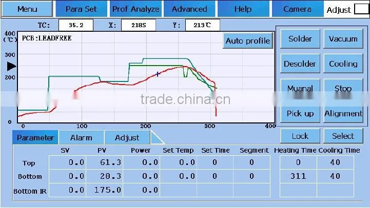 Semi auto bga rework station/ for mobile phone IC repair automatic bga rework station