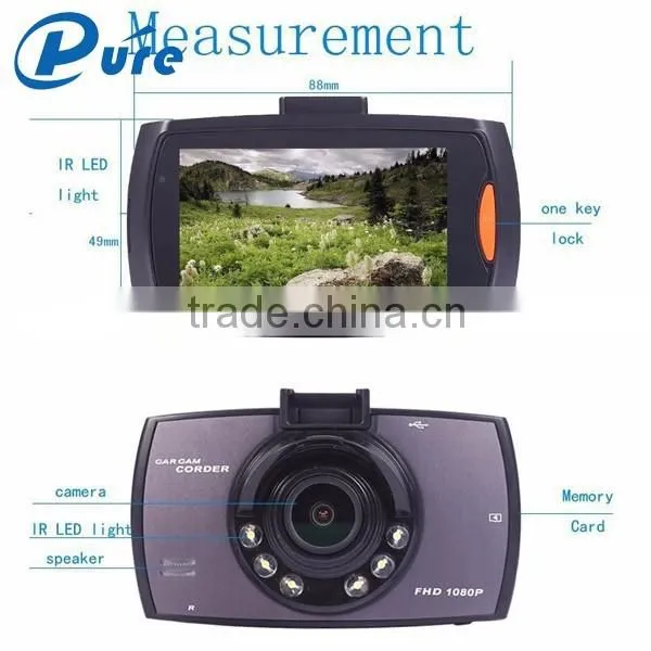 2016 New Dual Lens Car Camera Car DVR Dual Camera 1080P Dash Cam Black Box Vehicle View Car Recorder