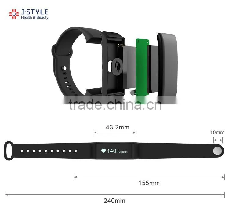 New Fashionable Bluetooth energy bracelet digital silicone wristband with heart rate monitor