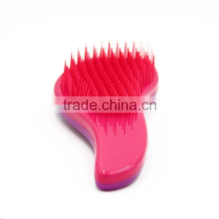 Hot selling portable mini cheap hair brush /purple detangling hair brush