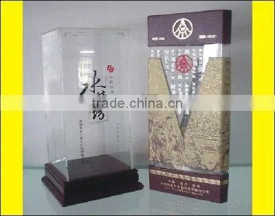 bespoke acrylic wine box, wine packing box