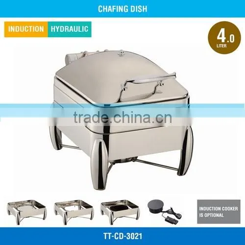Buffet Stainless Steel Food Warmer - 4 L, Stainless Steel Cover, Hydraulic Hinge, TT-CD-3021