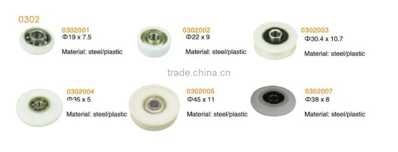 steel and plastic sliding roller wheel for closet door wardrobe door