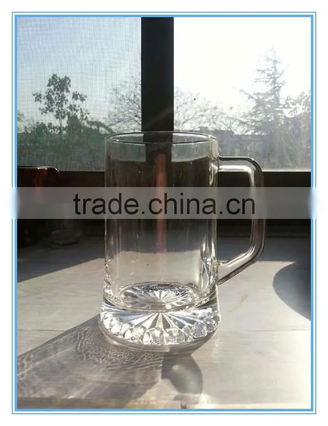 500ml beer glass with handle