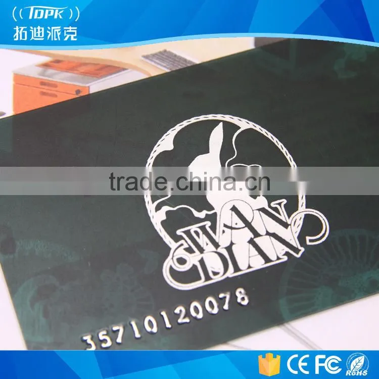 plastic personalization printing magnetic stripe card