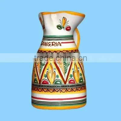 decorative ceramic spanish sangria pitchers