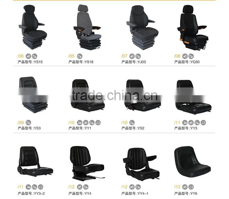 China Mechanical Suspension 3 Point Belt Truck Driver Seat