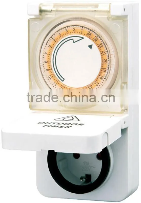 outdoor waterproof ip44 types timer switch