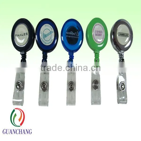 OEM custom yoyo badge reel id card holder nylon lanyard strap