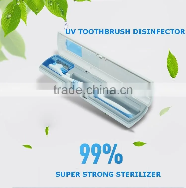 Travel UV Toothbrush disinfector Sanitizer and Holder
