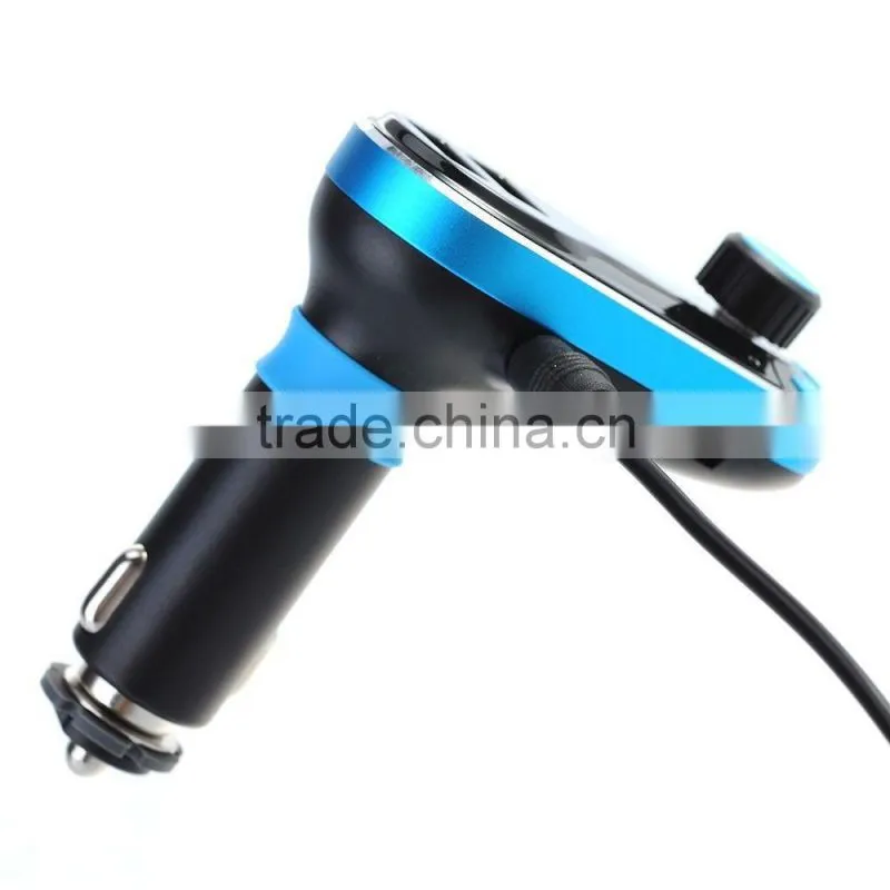 New design dual usb Wireless Bluetooth car FM Transmitter MP3 Player Car Kit Charger for iPhone6 Samsung