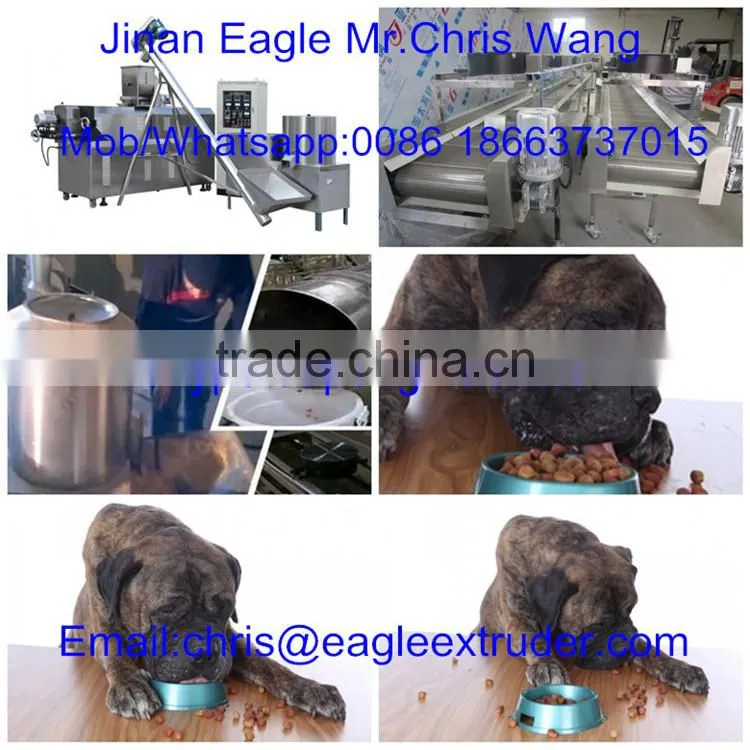 Automatic dry dog food making machine dog food extruder
