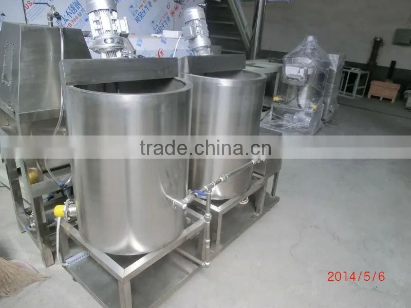 Sugar coating line and sugar heating and melting machine